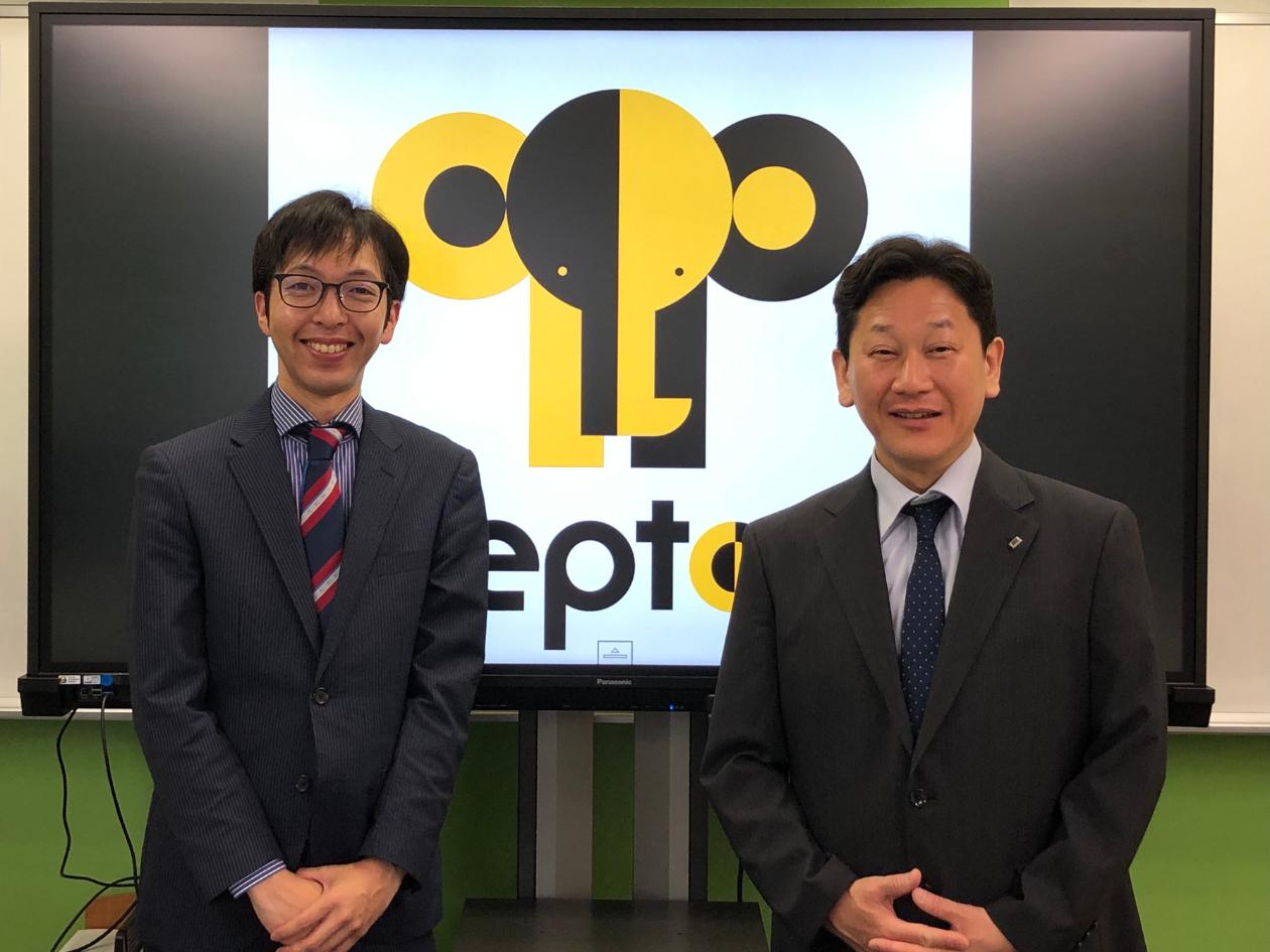 F-SEMI Lepton本部校舎校 吉田 直人様（右）、水間 一裕様（左）