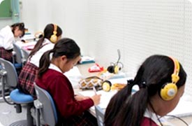 さとえ学園小学校　レッスンの様子